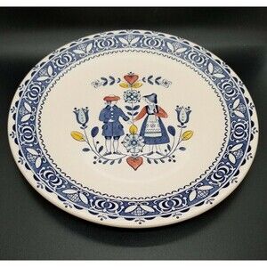 Johnson Brothers Old Granite Staffordshire Hearts and Flowers Dinner Plate 10"